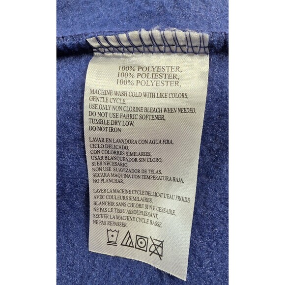 Stanley Fleece Royal Blue Full Zip Performance Jacket Mens Size XL Drawstring - Picture 7 of 14